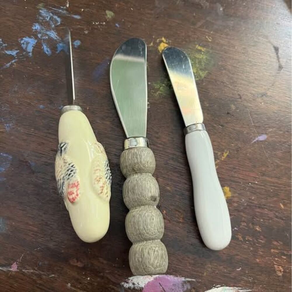 Set of 3 Assorted Butter and Cheese Spreaders